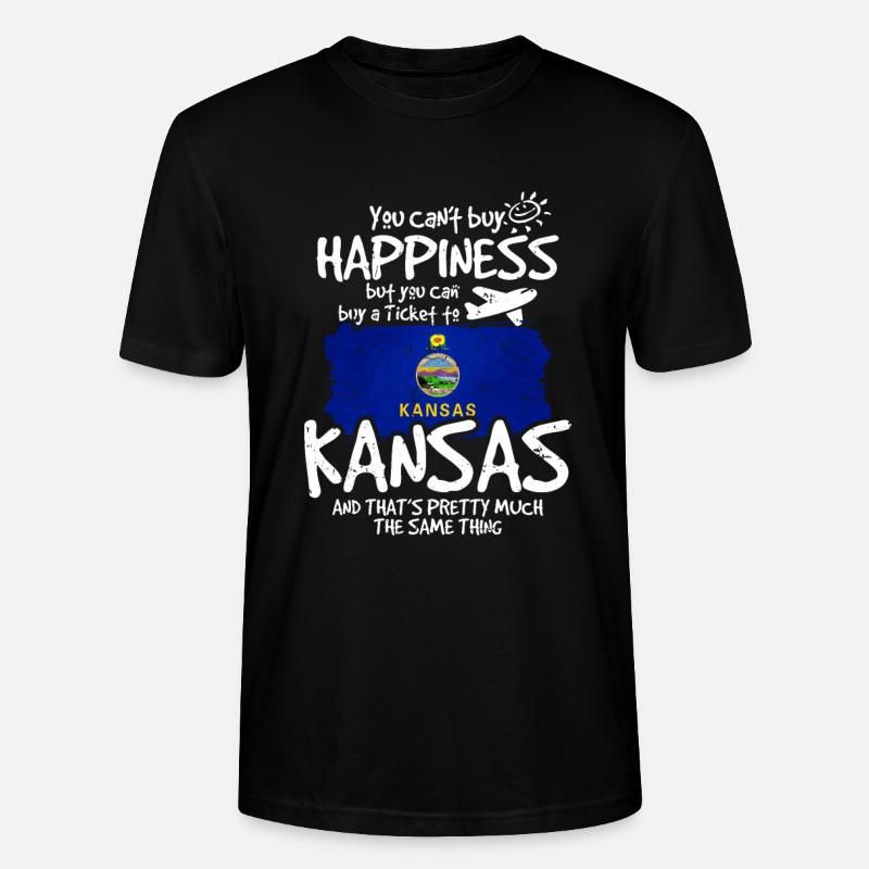 Kansas - Stanley/Stella Unisex Bio-T-Shirt CRAFTER - Schwarz