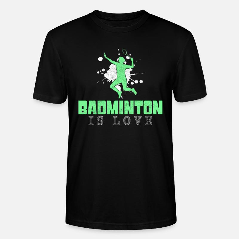 Badminton - T-shirt bio CRAFTER Stanley Stella Unisexe - noir