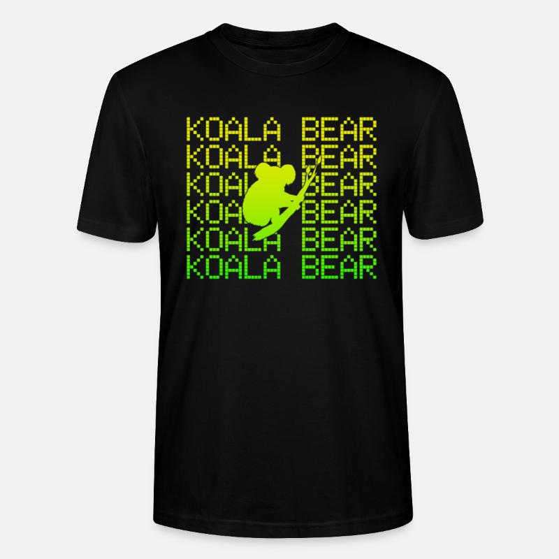 Koala Bär - Stanley/Stella Unisex Bio-T-Shirt CRAFTER - Schwarz