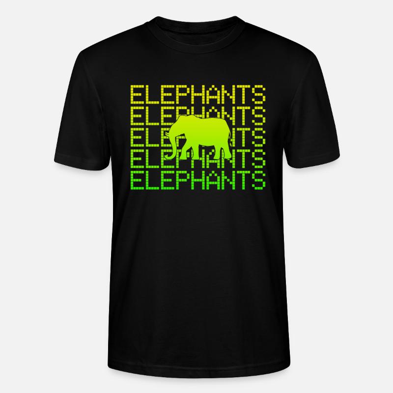 Elefant - Stanley/Stella Unisex Bio-T-Shirt CRAFTER - Schwarz
