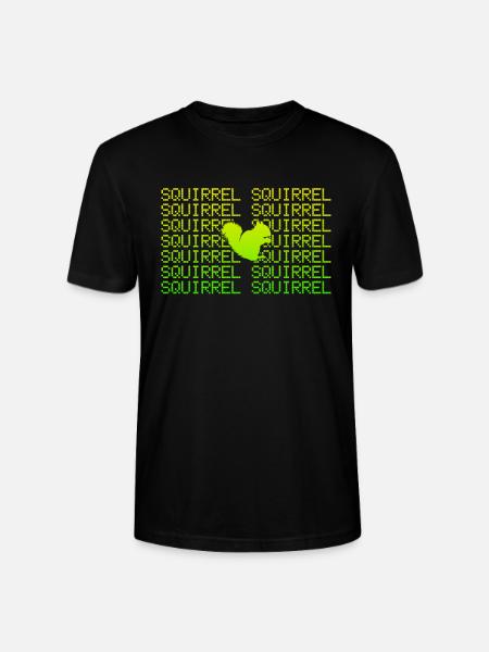 Écureuil - T-shirt bio CRAFTER Stanley Stella Unisexe - noir