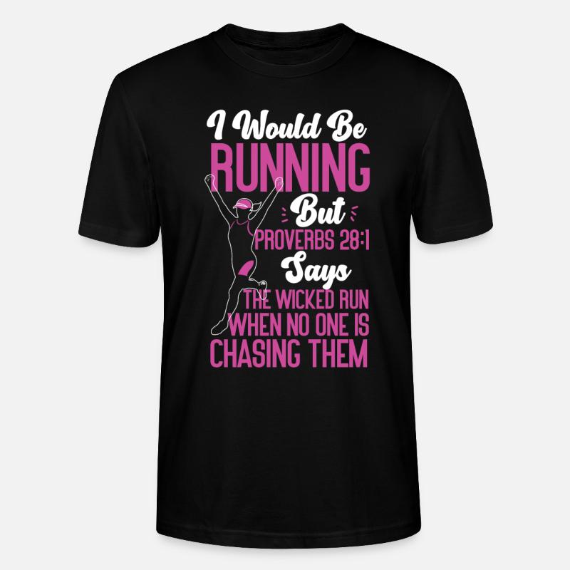 Running Runner Half Marathon - Stanley/Stella Unisex Bio-T-Shirt CRAFTER - Schwarz