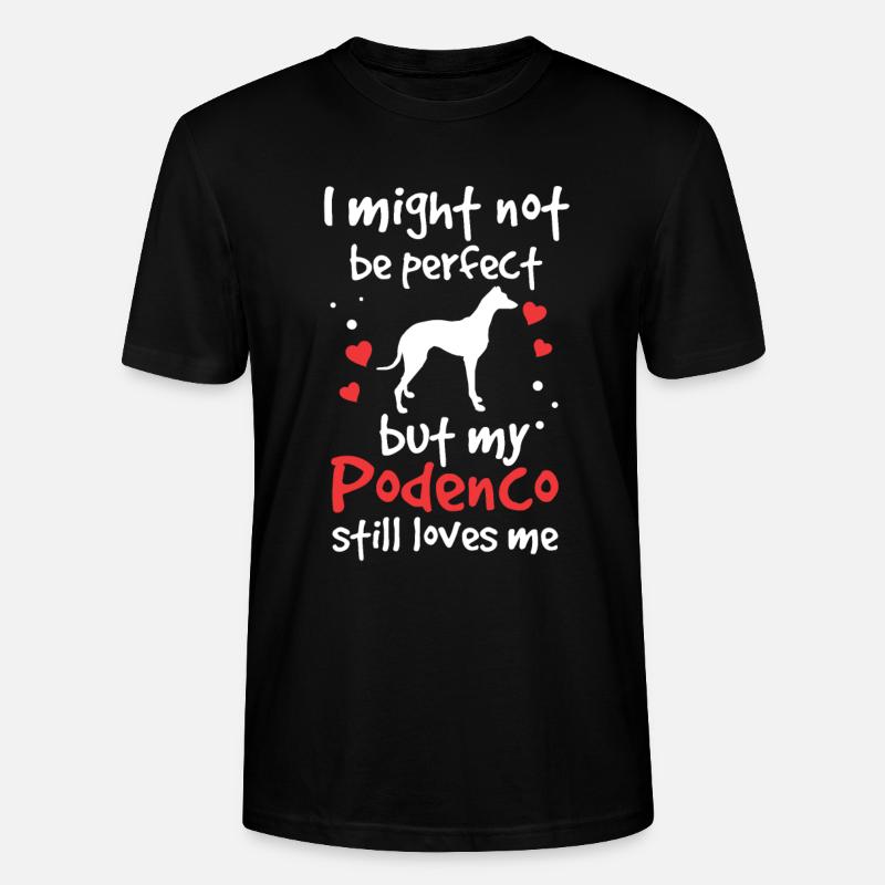 Podenco n’est pas parfait Podenco espagnol - T-shirt bio CRAFTER Stanley Stella Unisexe - noir