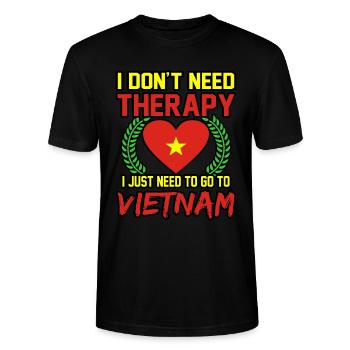 Vietnam - T-shirt bio CRAFTER Stanley Stella Unisexe - noir - Devant - Alina (178cm) & Michal (187cm)