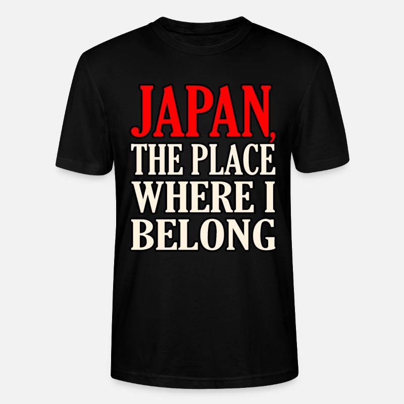 Japan - Stanley/Stella CRAFTER Unisex Organic T-Shirt - black