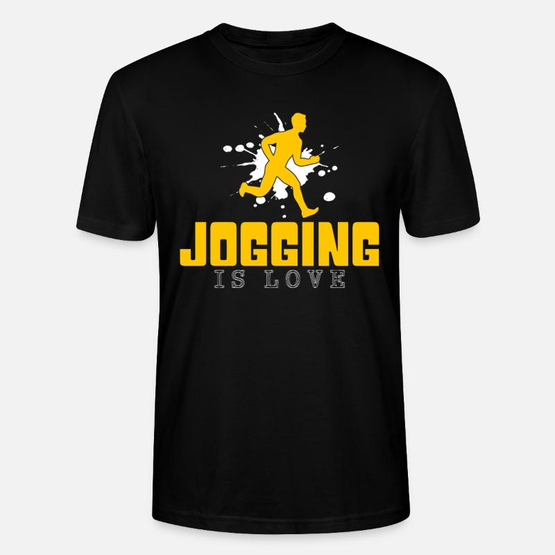 Joggen - Stanley/Stella Unisex Bio-T-Shirt CRAFTER - Schwarz