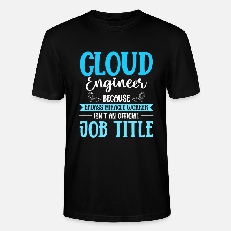 Administrateur Cloud Devops - T-shirt bio CRAFTER Stanley Stella Unisexe - noir