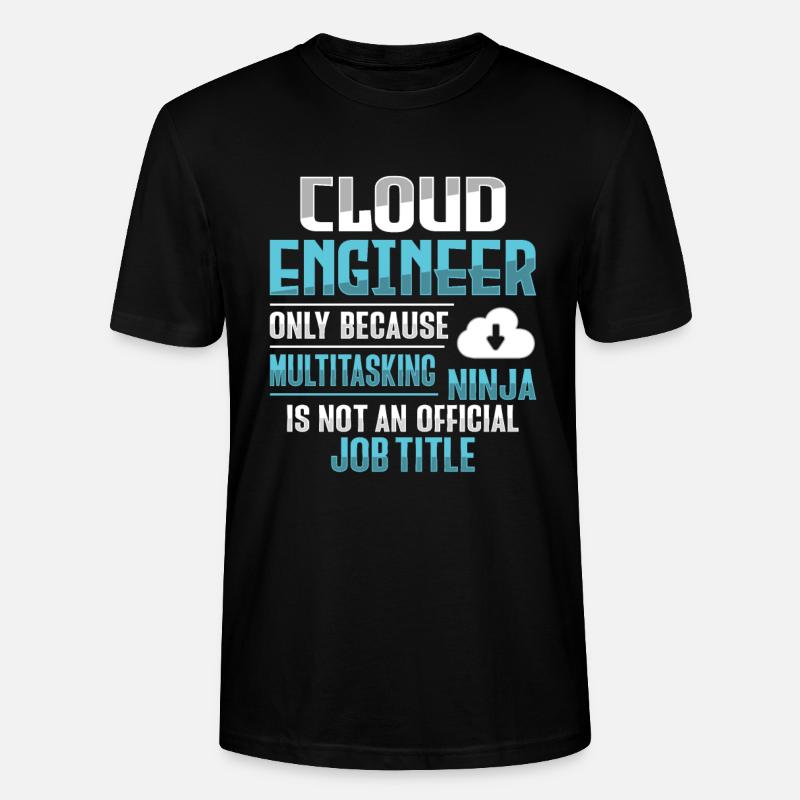 Administrateur Cloud Devops - T-shirt bio CRAFTER Stanley Stella Unisexe - noir
