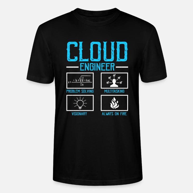 Cloud-Administrator Cloud-Devops - Stanley/Stella Unisex Bio-T-Shirt CRAFTER - Schwarz