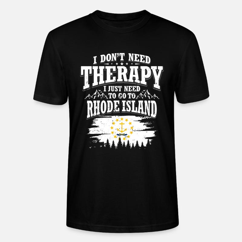 Rhode Island - Stanley/Stella Unisex Bio-T-Shirt CRAFTER - Schwarz