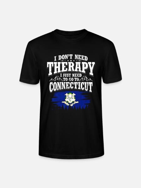 Connecticut - Stanley/Stella CRAFTER Unisex Organic T-Shirt - black
