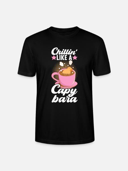 Capybara Wasserschwein - Stanley Stella CRAFTER unisex økologisk-T-shirt - sort