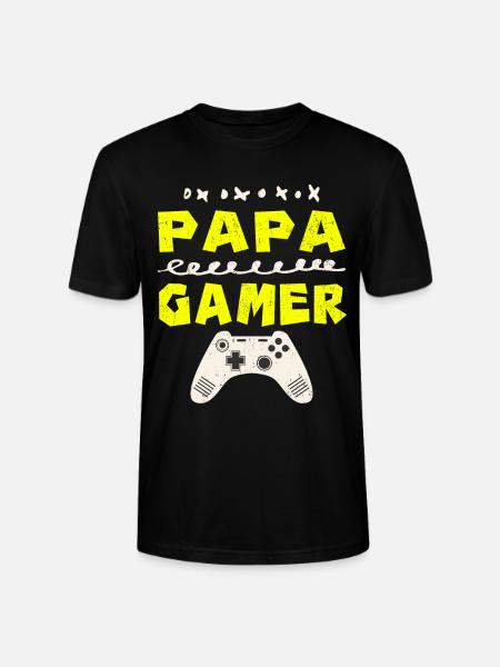 un papa gamer - T-shirt bio CRAFTER Stanley Stella Unisexe - noir