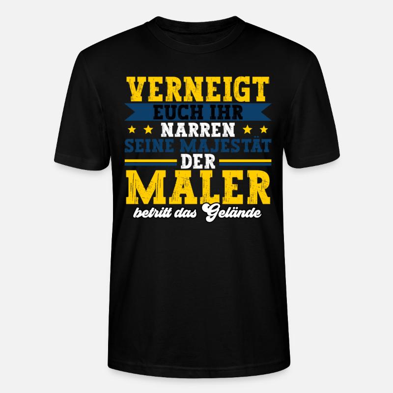 Maler - Stanley/Stella Unisex Bio-T-Shirt CRAFTER - Schwarz