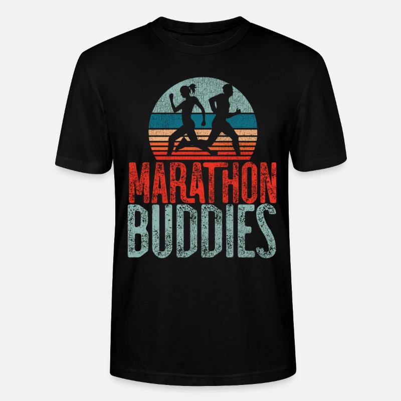 Running Runner Half Marathon - Stanley/Stella Unisex Bio-T-Shirt CRAFTER - Schwarz