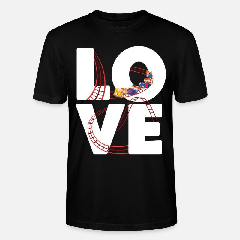 Roller Coaster Love - Stanley/Stella Unisex Bio-T-Shirt CRAFTER - Schwarz