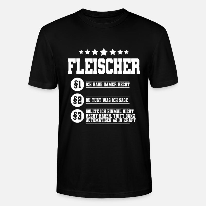 Metzger Fleischer - Stanley/Stella Unisex Bio-T-Shirt CRAFTER - Schwarz