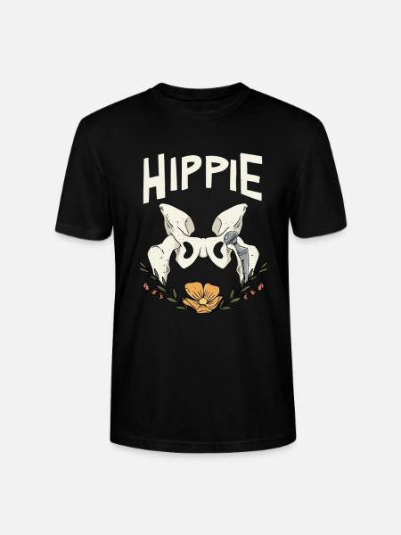 Hippie hip joint - Stanley/Stella CRAFTER Unisex Organic T-Shirt - black
