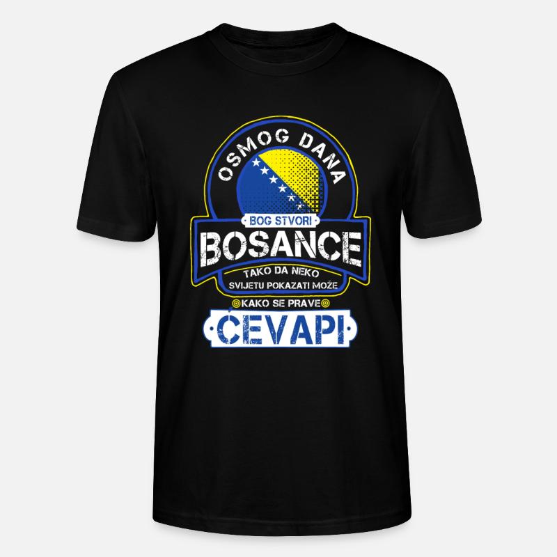 Bosanci i cevapi - Stanley/Stella Unisex Bio-T-Shirt CRAFTER - Schwarz