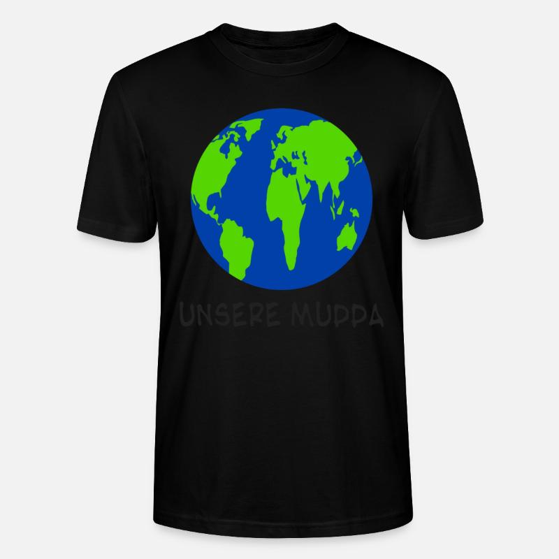 Klimaschutz Unsere Mudda Klimawandel - Stanley/Stella Unisex Bio-T-Shirt CRAFTER - Schwarz