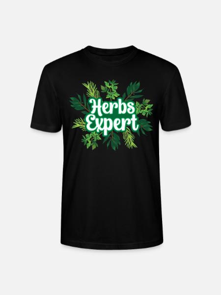 Herb Expert Herb Herb Garden - Stanley/Stella CRAFTER Unisex Organic T-Shirt - black