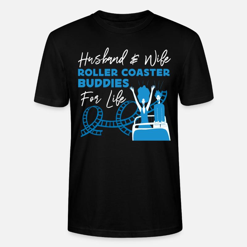 Roller Coaster Marriage Wedding - Stanley/Stella Unisex Bio-T-Shirt CRAFTER - Schwarz