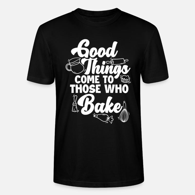 Lustiges Hobby Bäcker Geschenk - Stanley/Stella Unisex Bio-T-Shirt CRAFTER - Schwarz