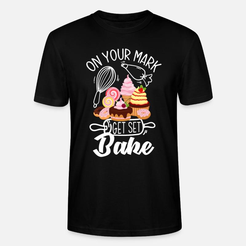 Lustiges Hobby Bäcker Geschenk - Stanley/Stella Unisex Bio-T-Shirt CRAFTER - Schwarz