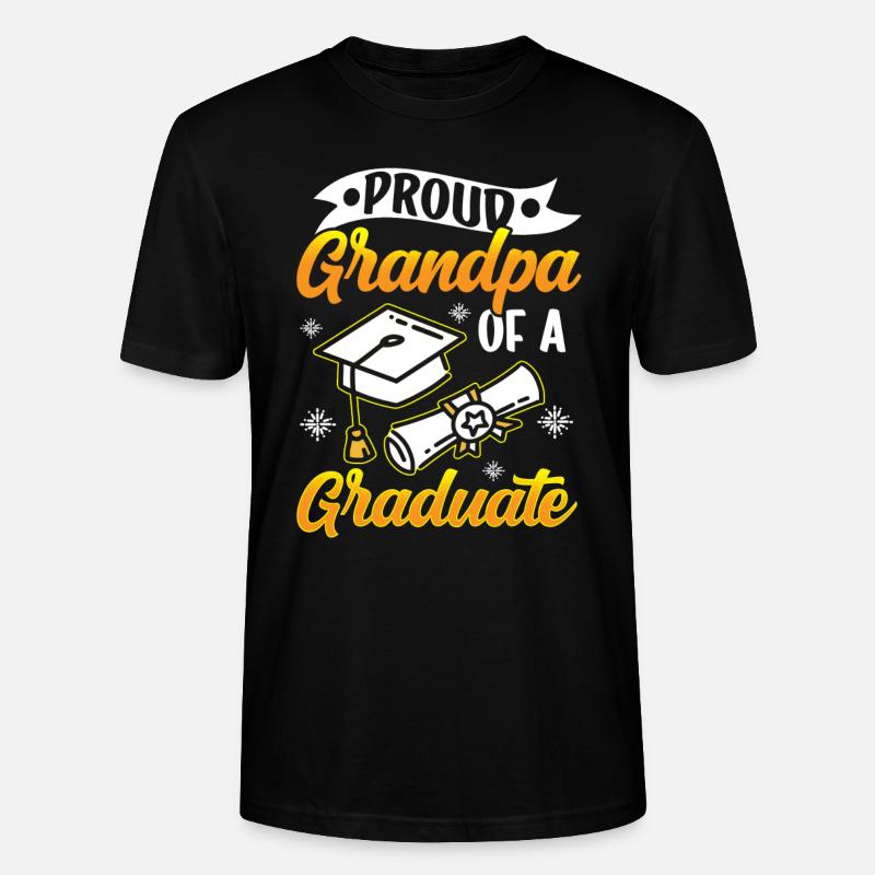 Stolzer Großvater Eines Absolventen Absolvent - Stanley/Stella Unisex Bio-T-Shirt CRAFTER - Schwarz
