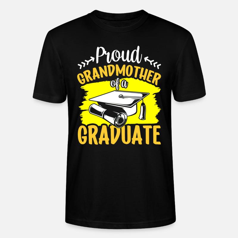 Stolze Großmutter Eines Absolventen Absolvent - Stanley/Stella Unisex Bio-T-Shirt CRAFTER - Schwarz