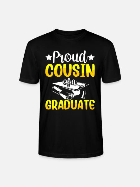 Stolzer Cousin Eines Absolventen Absolvent - Stanley/Stella Unisex Bio-T-Shirt CRAFTER - Schwarz