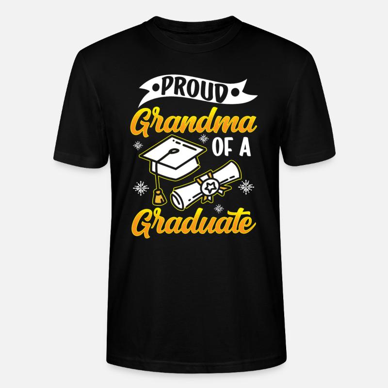 Stolze Großmutter Eines Absolventen Absolvent - Stanley/Stella Unisex Bio-T-Shirt CRAFTER - Schwarz