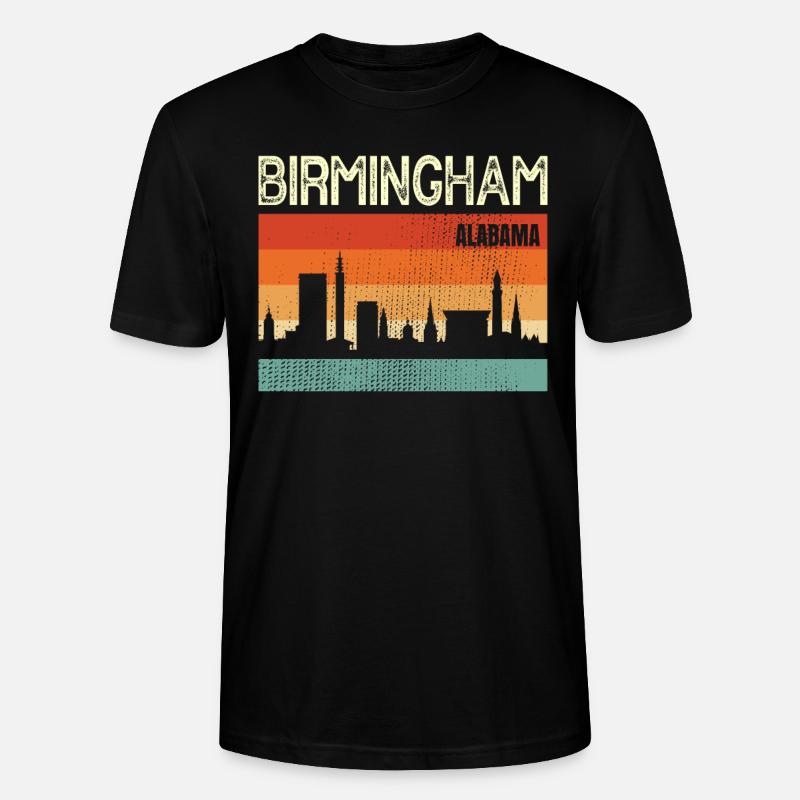 Birmingham, Alabama - Stanley/Stella Unisex Bio-T-Shirt CRAFTER - Schwarz