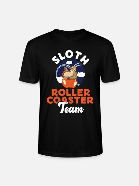 Roller Coaster Sloth Sloth Roller - Stanley/Stella Unisex Bio-T-Shirt CRAFTER - Schwarz