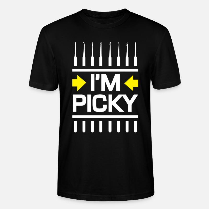 IM Picky Lockpicking Lockpicker - Stanley/Stella Unisex Bio-T-Shirt CRAFTER - Schwarz