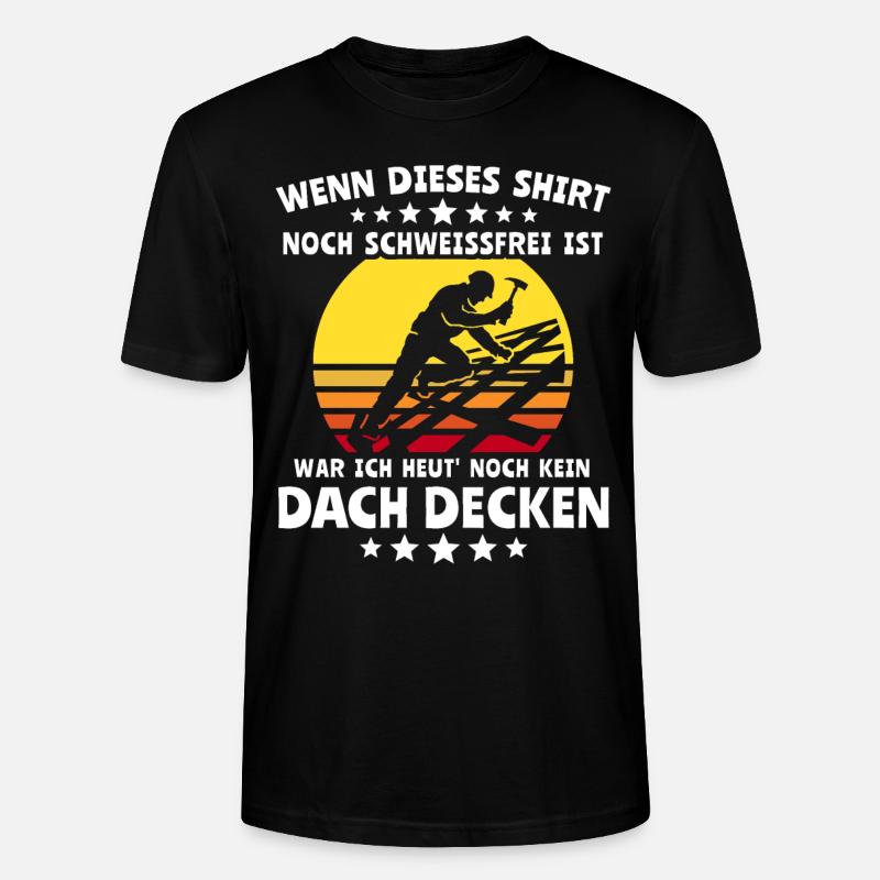Dachdecker Dachdeckermeister Zimmerer - Stanley/Stella Unisex Bio-T-Shirt CRAFTER - Schwarz