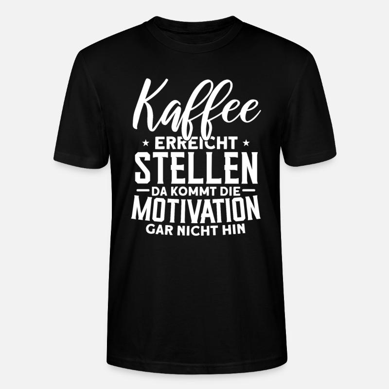 Kaffee - Stanley/Stella Unisex Bio-T-Shirt CRAFTER - Schwarz