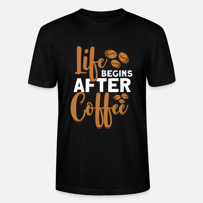 Kaffee - Stanley/Stella Unisex Bio-T-Shirt CRAFTER - Schwarz
