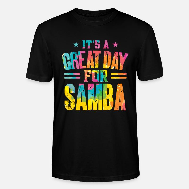 Samba - Stanley/Stella Unisex Bio-T-Shirt CRAFTER - Schwarz