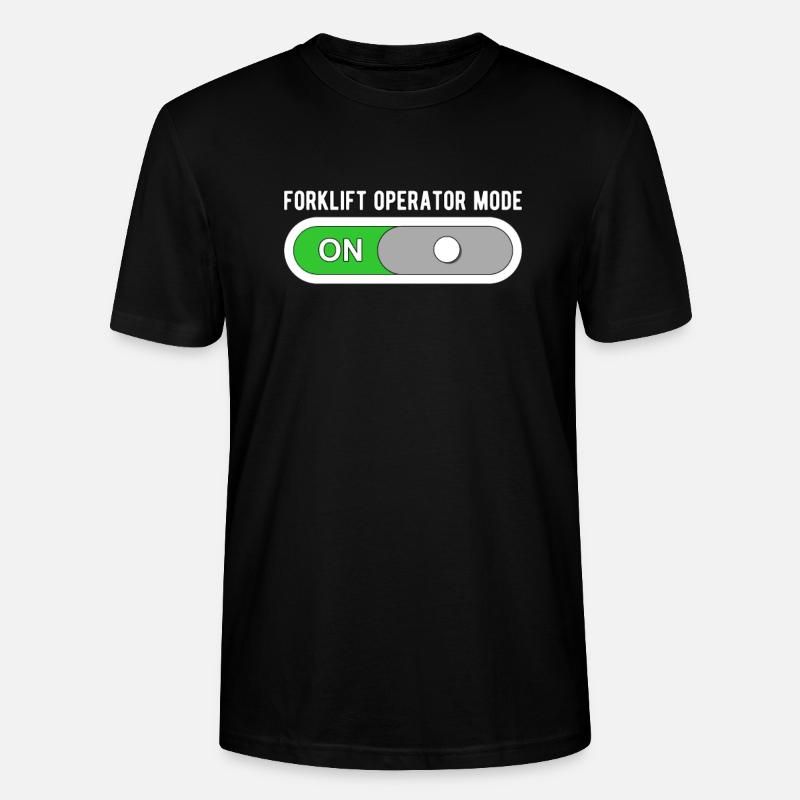 Staplerfahrer Gabelstapler Modus An - Stanley/Stella Unisex Bio-T-Shirt CRAFTER - Schwarz