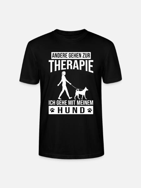 Hund Frauchen Gassi Gehen - Stanley/Stella Unisex Bio-T-Shirt CRAFTER - Schwarz