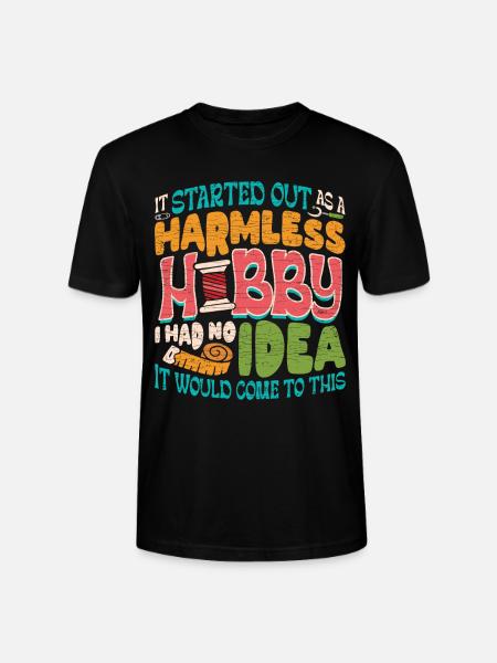 Stricken Nähen - Stanley/Stella Unisex Bio-T-Shirt CRAFTER - Schwarz