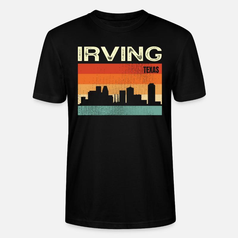 Irving Texas - Stanley/Stella Unisex Bio-T-Shirt CRAFTER - Schwarz