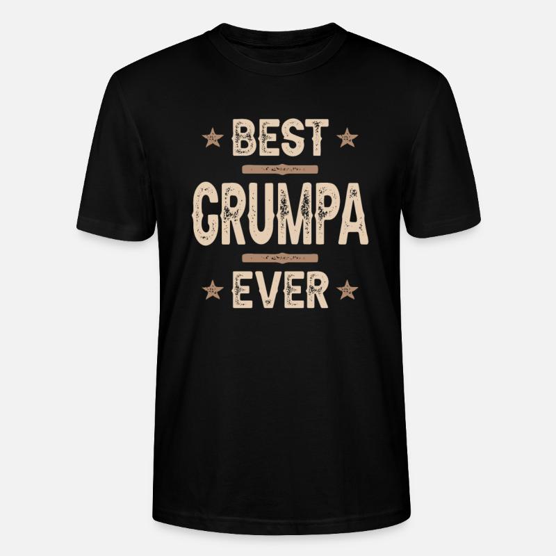 Beste Grumpa aller Zeiten - Stanley/Stella Unisex Bio-T-Shirt CRAFTER - Schwarz