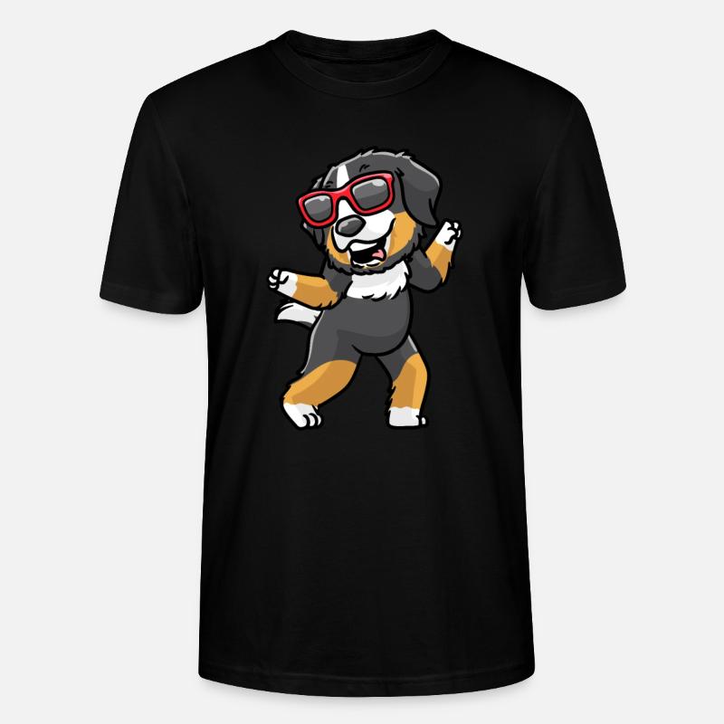 Bouvier bernois dansant Bouvier Bernois - T-shirt bio CRAFTER Stanley Stella Unisexe - noir