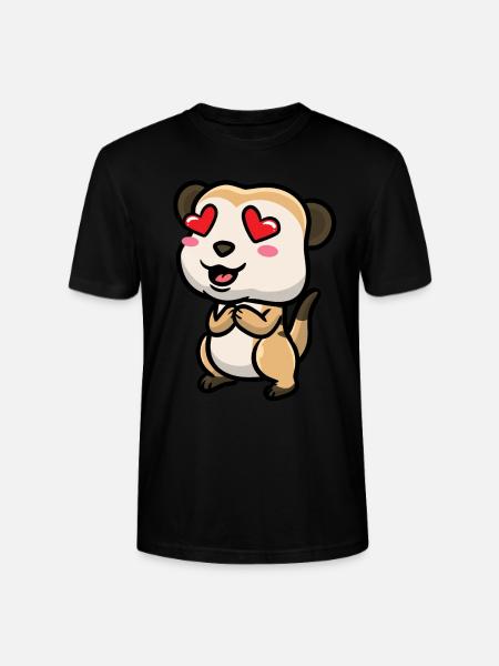 Erdmännchen Tierliebhaber Erdmännchenliebhaber - Stanley/Stella Unisex Bio-T-Shirt CRAFTER - Schwarz