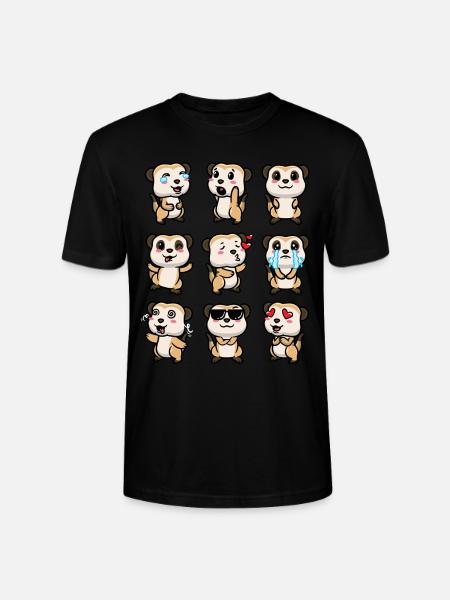 Erdmännchen Tierliebhaber Erdmännchenliebhaber - Stanley/Stella Unisex Bio-T-Shirt CRAFTER - Schwarz