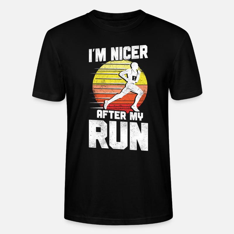 Running Runner Half Marathon - Stanley/Stella Unisex Bio-T-Shirt CRAFTER - Schwarz