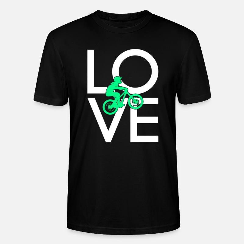 Mountainbiking - Stanley/Stella Unisex Bio-T-Shirt CRAFTER - Schwarz
