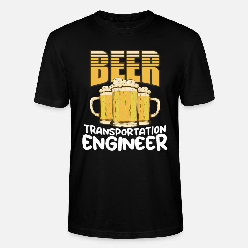 Beer Transportation Engineer / Biertrinker - Stanley/Stella Unisex Bio-T-Shirt CRAFTER - Schwarz
